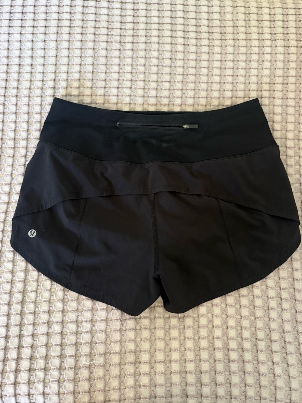 Lululemon Black High Rise Speed Up Running Shorts